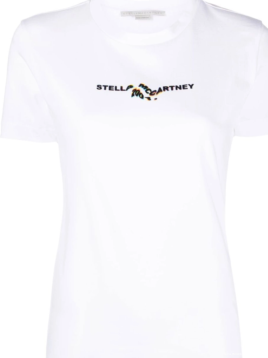 Cheap logo-print Women 2001 T-shirt Stella glitch McCartney 0703